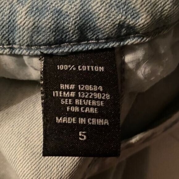 Hot Topic Indigo Denim Side Chain Jogger Jeans Size 5 Acid Wash Hip Hop … - Picture 8 of 9